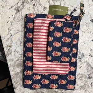 Vera Bradley 3 pouch organizer set in Flowering Paisley